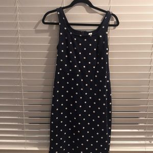 Old Navy Size M Blue and White Polka Dot Dress